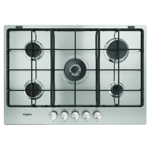 Whirlpool TKRL 751 IX K Нержавеющая сталь Встроенный 73 cm Газовый 5 зона(ы)