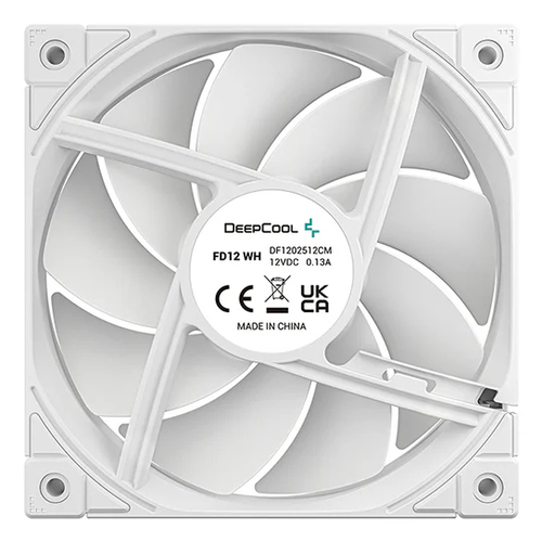 DeepCool R-FD12-WHNPN1-G koelsysteem voor computers Computer behuizing Ventilator 12 cm Wit 1 stuk(s, afbeelding 3