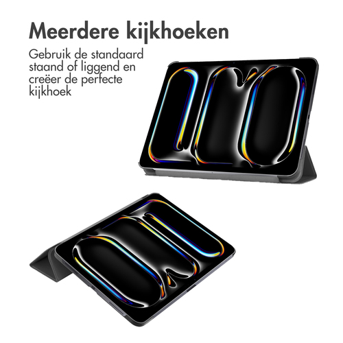 Accezz Trifold Bookcase iPad Pro 11 (2024) M4 - Zwart, afbeelding 2