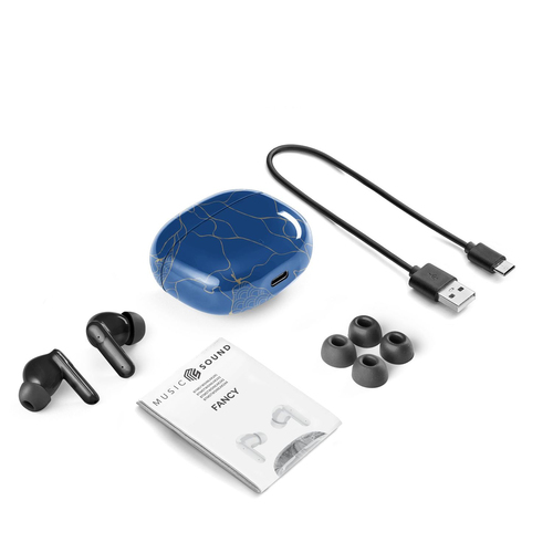 Music Sound 8018080483653 Гарнитура True Wireless Stereo (TWS) Вкладыши Calls/Music Bluetooth Синий