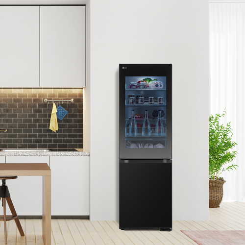 LG InstaView GBG5160CEV Smart 60/40 Fridge Freezer - Essence Black Steel, Black - image 5