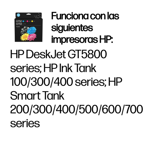 Tinta HP GT52/GT53