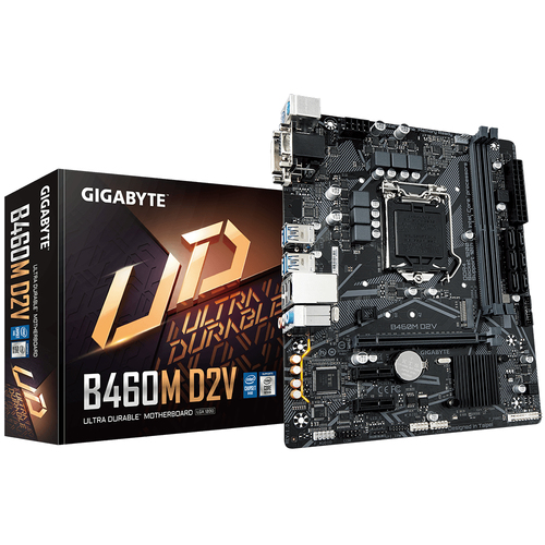 GIGABYTE B460M D2V материнская плата Intel B460 LGA 1200 (Socket H5) Микро ATX