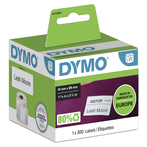 Dymo LabelWriter Labels Name Badge [Pack 300] - 11356 S0722560 - image 1