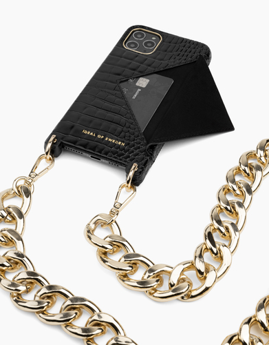 iDeal of Sweden Necklace Case iPhone 11PM/XSM Neo Noir Croco – image 1