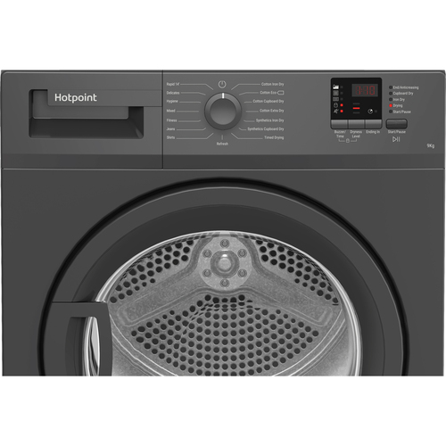 Hotpoint C HD C92 Gggd UK 9 kg Condenser Tumble Dryer - Graphite, Silver/Grey - image 6