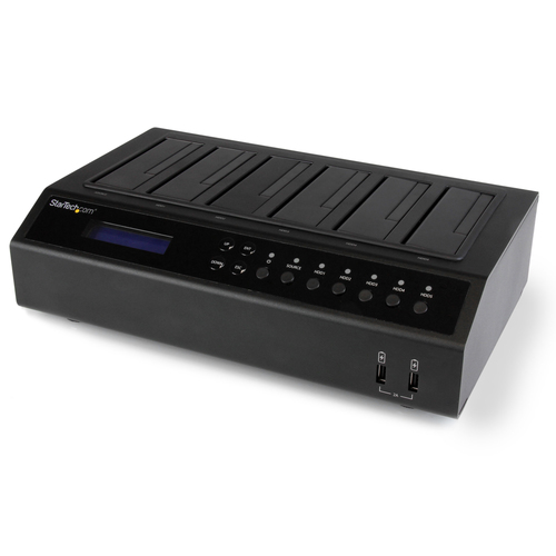 StarTech.com USB 3.0 / eSATA 6-Bay Hard Drive Duplicator Dock - 1:5 HDD / SSD Cloner and Eraser – image 5