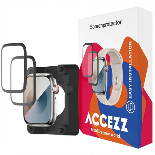 Accezz 2x Screenprotector met applicator Apple Watch Series 10 - 46 mm