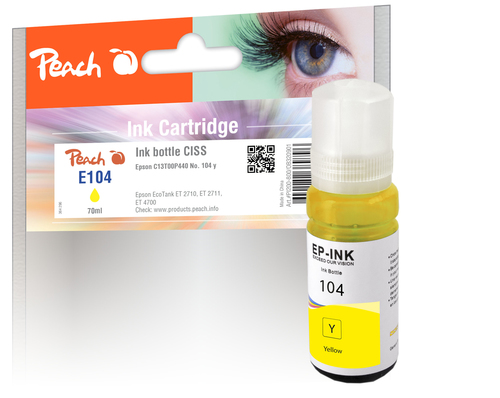 Peach PI200-800 ink cartridge 1 pc(s) Compatible Standard Yield Yellow