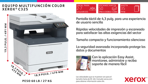 Multifuncionales XEROX C325_DNI