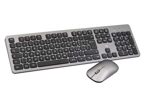 IOPLEE CWC340G-881G keyboard Mouse included Universal RF Wireless QWERTY Black, Grey – image 2