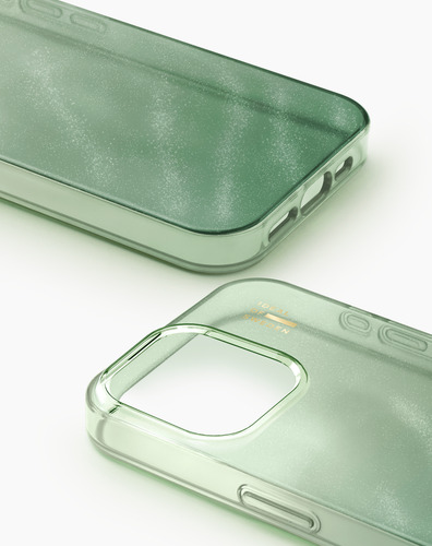 iDeal of Sweden Clear Case iPhone 15 Pro Sage Green – image 2