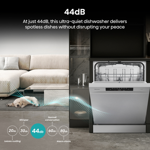 Hisense Hi4 HS642B90X Full Size Freestanding Dishwasher - Stainless Steel – image 6