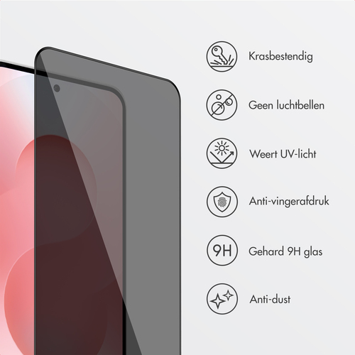 Accezz Gehard Glas Privacy Screenprotector + Applicator - Screenprotector, afbeelding 4