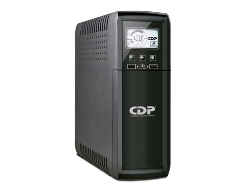 CDP BKU-1210AX 1200VA/720W Smart UPS AVR, 10 Outlets, 2 USB Charger port LCD, UL, FCC, E-Star 120 Vac