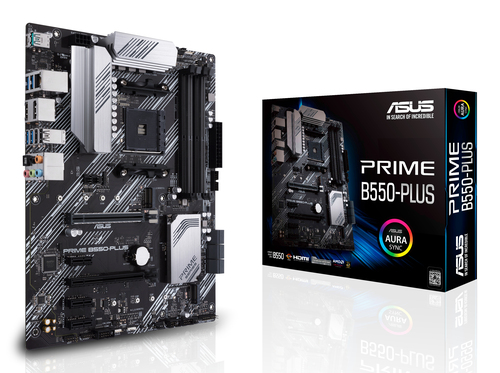 Asus Prime B550-Plus AM4 DDR4 Atx Motherboard - PCIe 4.0, Dual M.2 Slots, AI Ready, Comprehensive Cooling - image 1