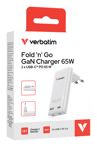 Verbatim Fold 'n' Go GaN Charger – image 3