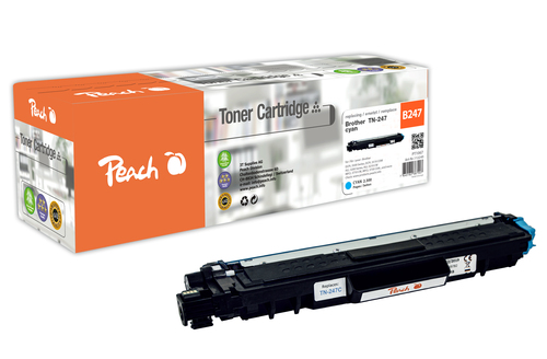 Peach PT1067 toner cartridge 1 pc(s) Compatible Cyan