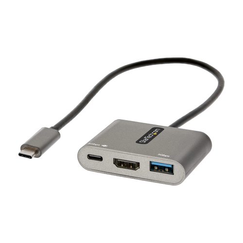 StarTech.com CDP2HDUACP2 док-станция для ноутбука Проводная USB 3.2 Gen 1 (3.1 Gen 1) Type-C Серый