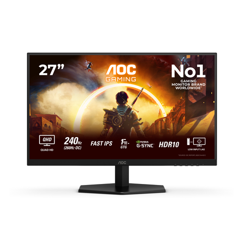 Aoc Q27G42ZE - 240Hz Qhd Fast Ips Monitor with AdaptiveSync & HDR10 for Esports - image 1