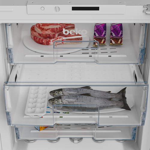 Beko BSF4682 Integrated Under Counter Freezer with Fixed Door Hinge Kit - E Rated, White - image 5