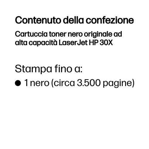 HP 30X – Toner nero originale