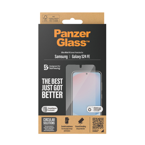 PanzerGlass Screenprotector 7378 - Geschikt voor Samsung Galaxy S24 FE Glazen, afbeelding 3