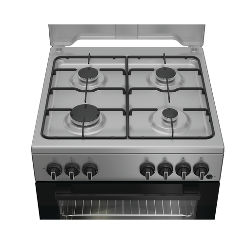 Indesit I6G3PMS Freestanding cooker Electric Gas Silver – image 5
