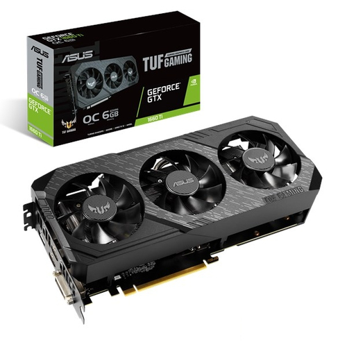 ASUS TUF Gaming TUF3-GTX1660TI-O6G-GAMING NVIDIA GeForce GTX 1660 Ti 6 GB GDDR6