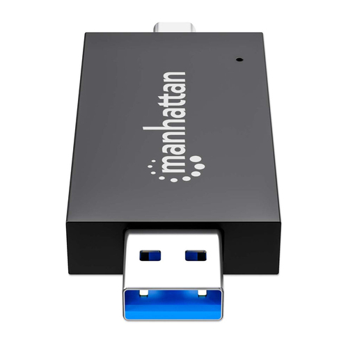 Manhattan 102735 geheugenkaartlezer USB 3.2 Gen 1 (3.1 Gen 1) Type-A/Type-C Zwart, Transparant, afbeelding 6