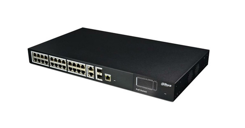 Dahua Technology PFS4228-24P-370 network switch Managed L2 Fast Ethernet (10/100) Power over Ethernet (PoE) Black