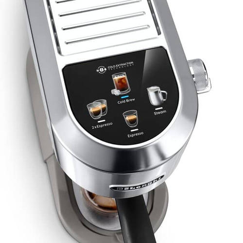 DeLonghi Dedica Duo Manual Coffee Machine White Silver - image 5