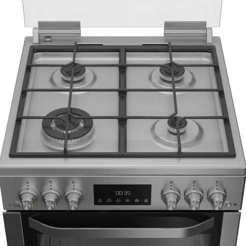 Hotpoint HDG6GDCWX 714560 60cm Freestanding Gas Cooker - Stainless Steel - image 5