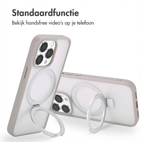 Accezz Ring Stand Backcover met MagSafe iPhone 13 Pro Max - Grey, afbeelding 3