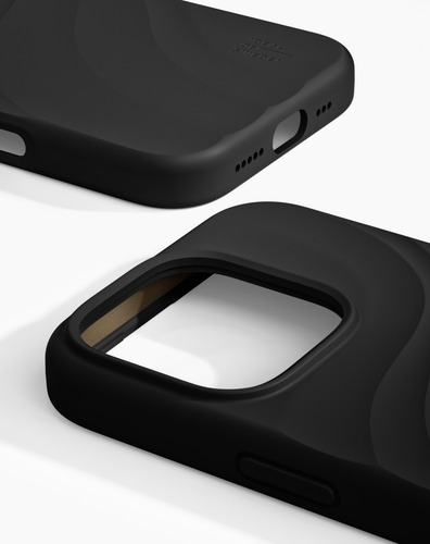 iDeal of Sweden Soft Swirl Silicone Case MagSafe iPhone 16 Pro Max Velvet Black – image 2