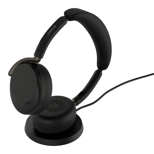 Jabra Evolve3 65 Flex UC Stereo Black (USB-C) + Wireless charging pad - Headset, afbeelding 2