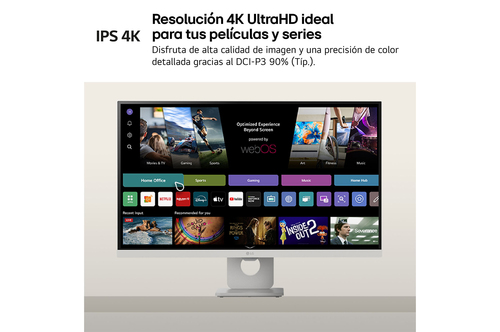 LG 27U731SA-W pantalla para PC 68,6 cm (27") 3840 x 2160 Pixeles 4K Ultra HD LCD Blanco