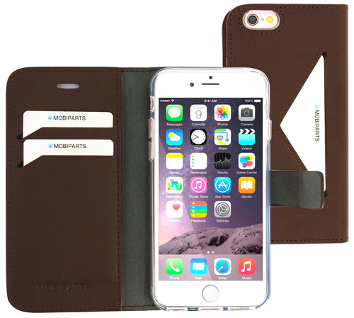 Mobiparts Classic Wallet Case Apple iPhone 6, iPhone 6S Brown