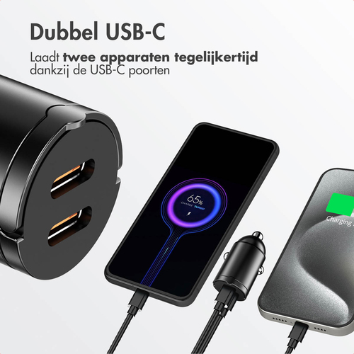 <div>Met de Accezz autolader laad je onderweg razendsnel je apparaten op. Dankzij de dubbele USB-C poorten en Power Delivery 3.0 technologie kun je, afbeelding 3