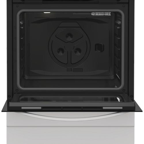 Indesit I6G3PMW/UK 60cm Wide Single Oven Dual Fuel Cooker - White - A Rated, White - image 6