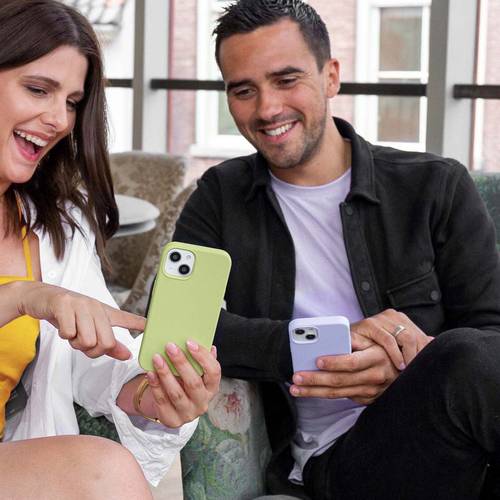 Accezz Liquid Silicone Backcover Samsung Galaxy A35 - Groen, afbeelding 7