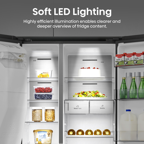 Hisense RS818N4TFC side-by-side refrigerator Freestanding – image 6