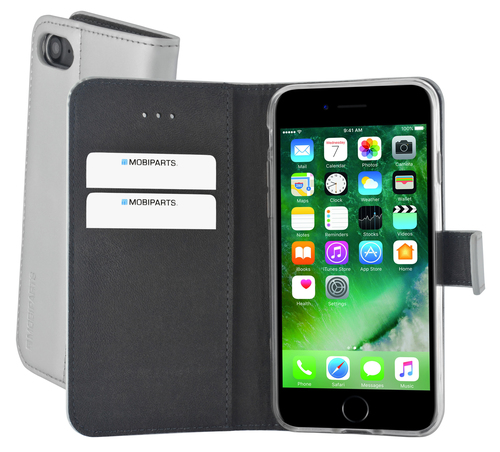Mobiparts Premium Wallet TPU Case Apple iPhone 7/8 Silver