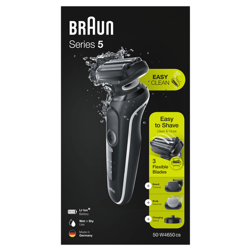 Braun Series 5 50-W4650cs Foil shaver Trimmer White – image 7