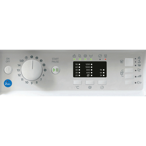 Indesit BI Wmil 71252 UK N Integrated 7 kg 1200 Spin Washing Machine, White - image 5