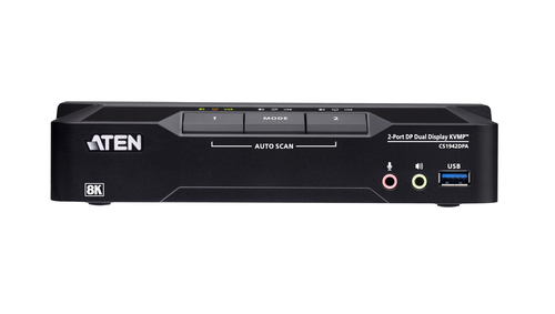ATEN 2-poorts USB 3.0 8K DisplayPort Dual-Display KVMPTM-switch (Kabels inbegrepen), afbeelding 2