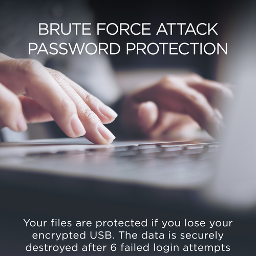 Integral 16GB HARDWARE ENCRYPTED USB 3.0 DRIVE SECURE DUAL PASSWORD ADMIN/USER 256 AES FIPS 197 CRYPTO – image 2