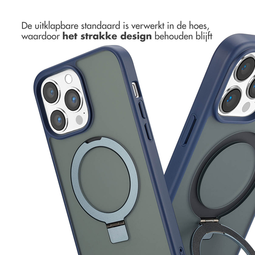 Accezz Ring Stand Backcover met MagSafe iPhone 14 Pro Max - Blue, afbeelding 6
