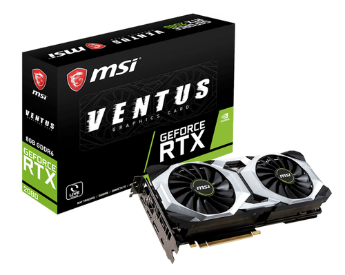 MSI VENTUS RTX 2080 8G OC видеокарта NVIDIA GeForce RTX 2080 8 GB GDDR6