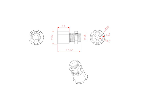 Vivolink VLDG24-B organizador de cables Negro